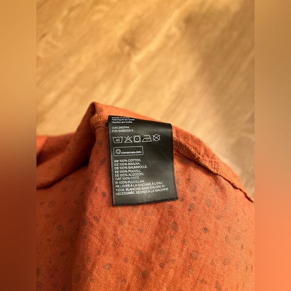 H&M Casual Orange and Black Dress with Spaghetti Straps - Picture 8 of 8